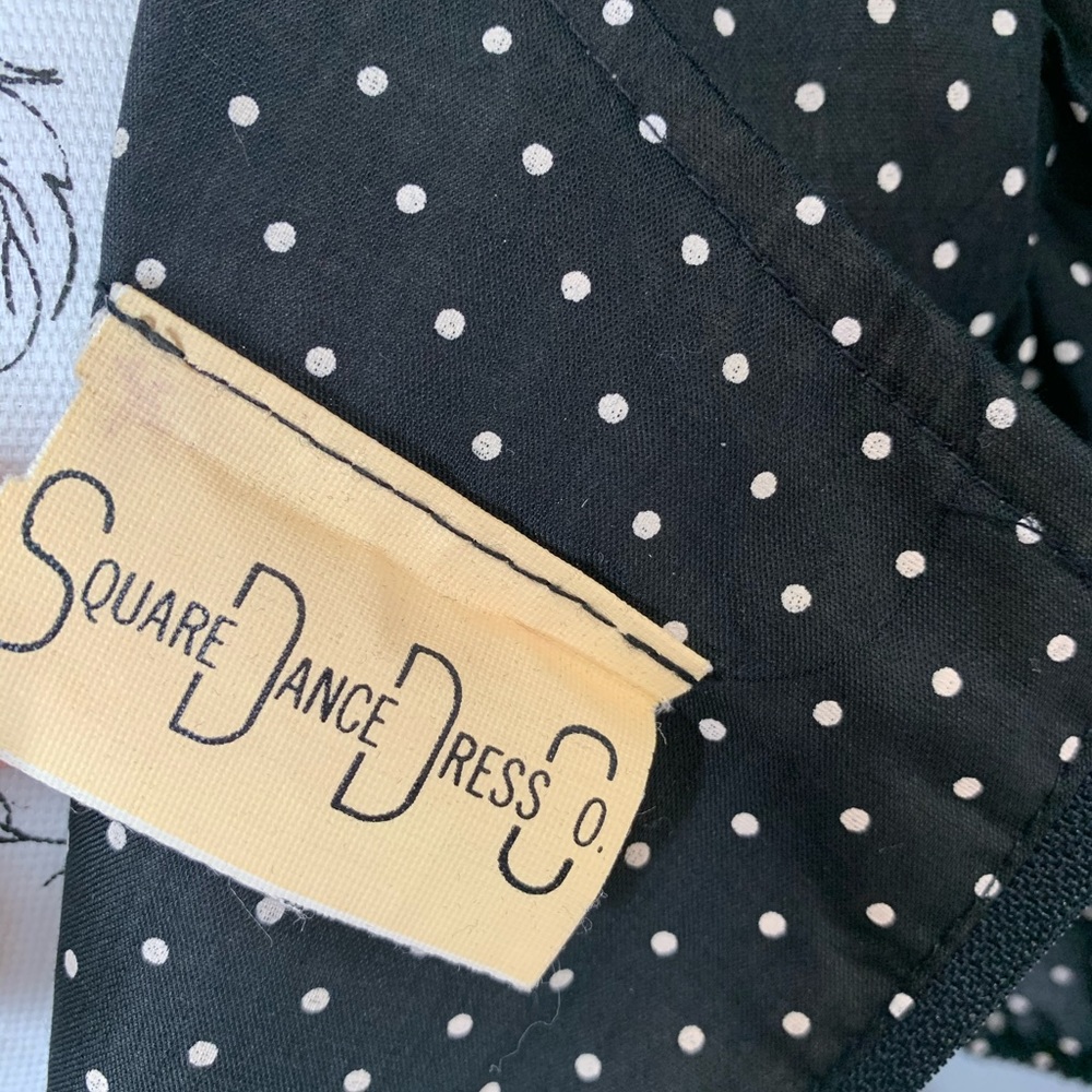 Vintage SQUARE DANCE Dress Co Polka Dot Size 8 - Picture 4 of 5
